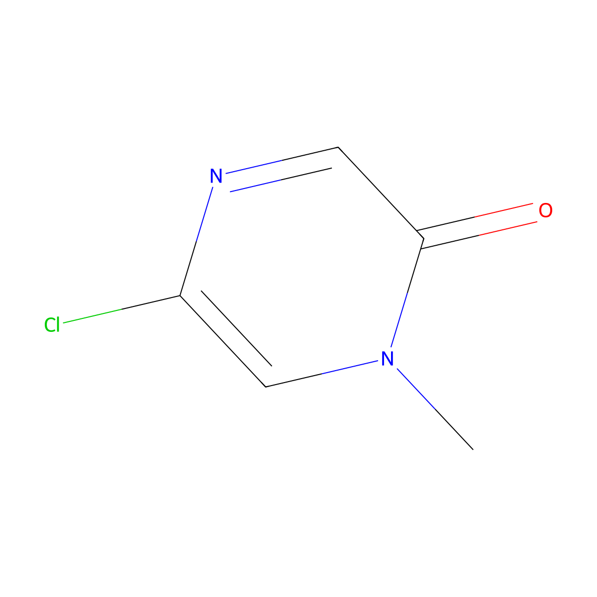 5-Chloro-1-methylpyrazin-2(1H)-one molecular structure, CAS 1192838-43-9