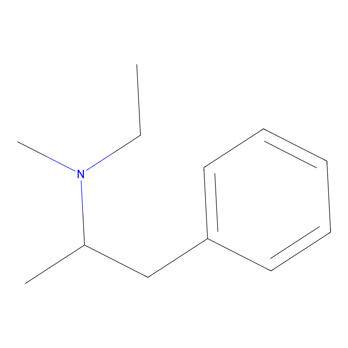 N-Methyl-N-ethylamphetamine molecular structure, CAS 119290-77-6