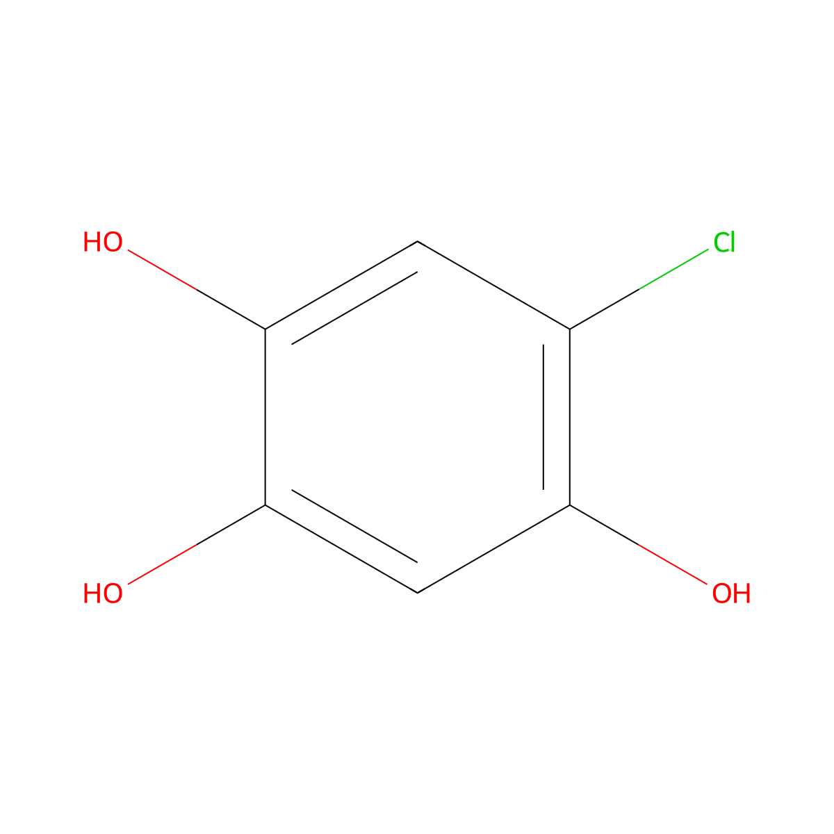 5-Chloro-1,2,4-benzenetriol molecular structure, CAS 119290-91-4