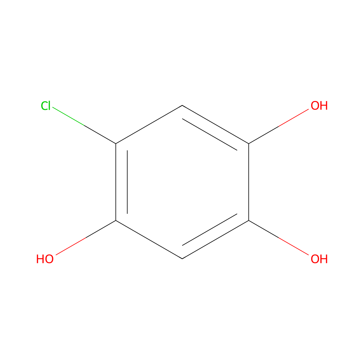 5-Chloro-1,2,4-benzenetriol molecular structure, CAS 119290-91-4