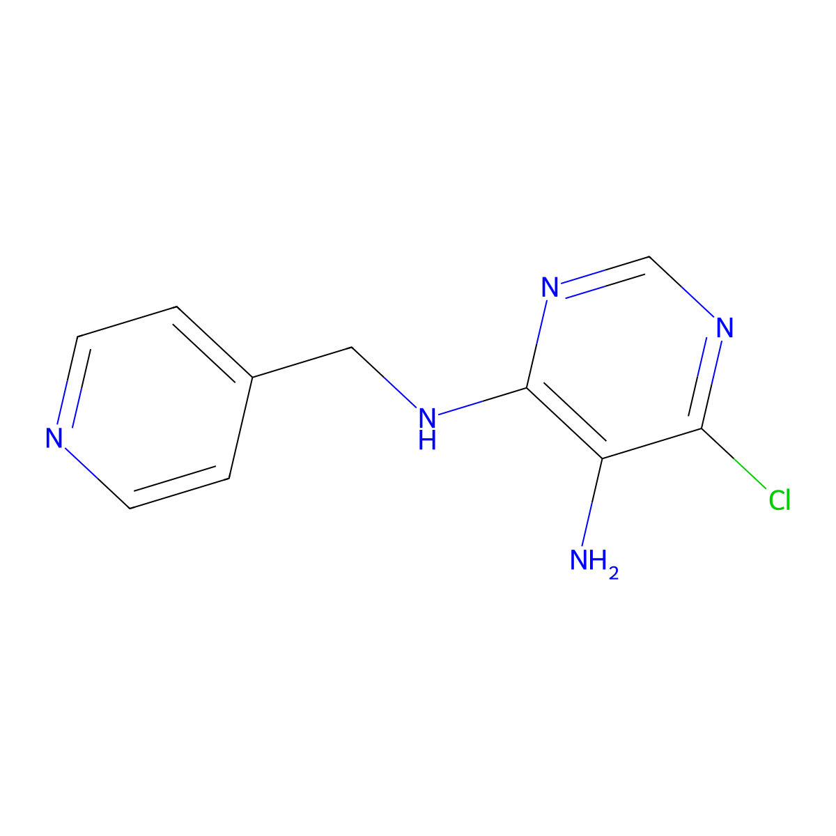 6-Chloro-N4-(pyridin-4-ylmethyl)pyrimidine-4,5-diamine molecular structure, CAS 1192975-97-5