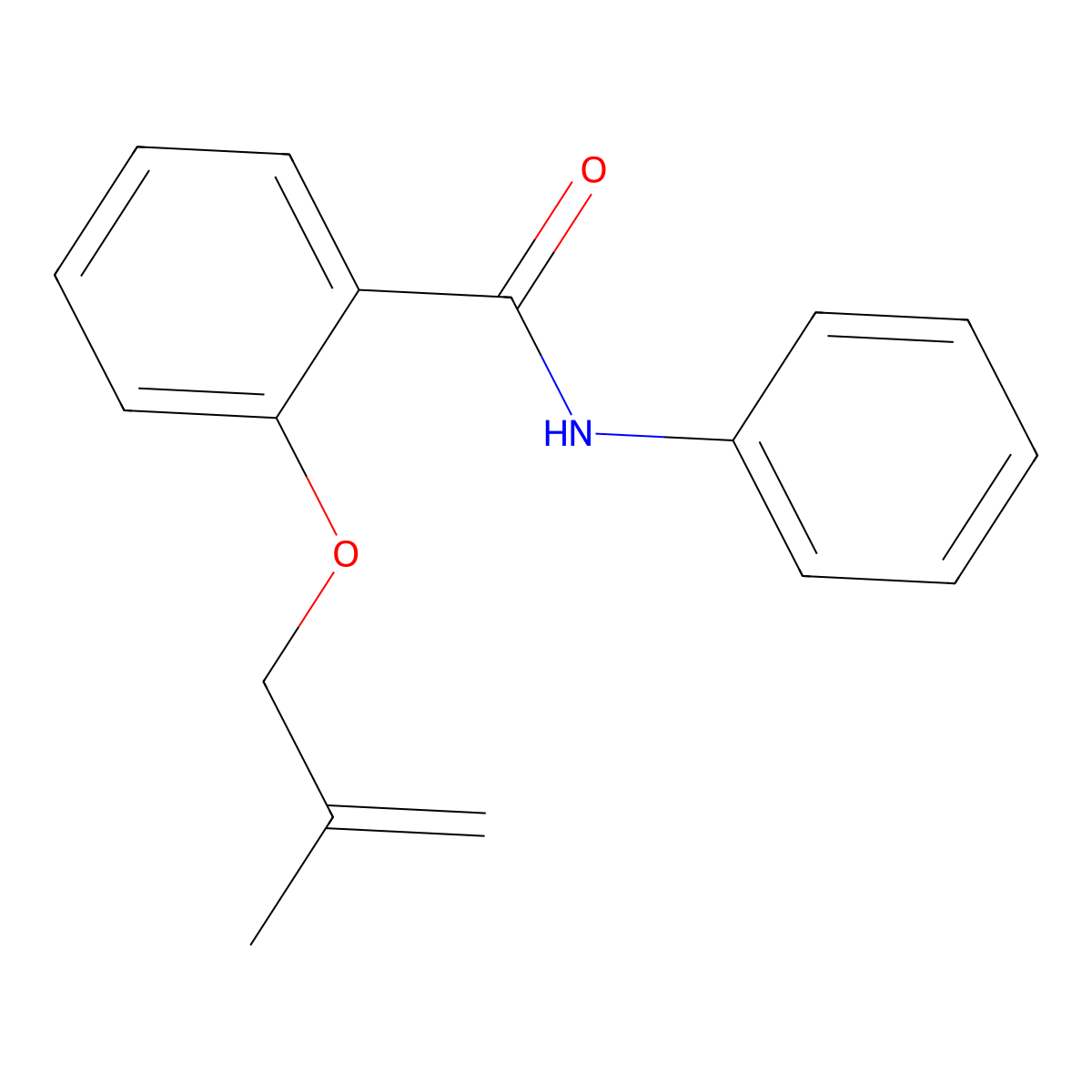 2-[(2-methyl-2-propenyl)oxy]-N-phenylbenzamide molecular structure, CAS 119298-00-9