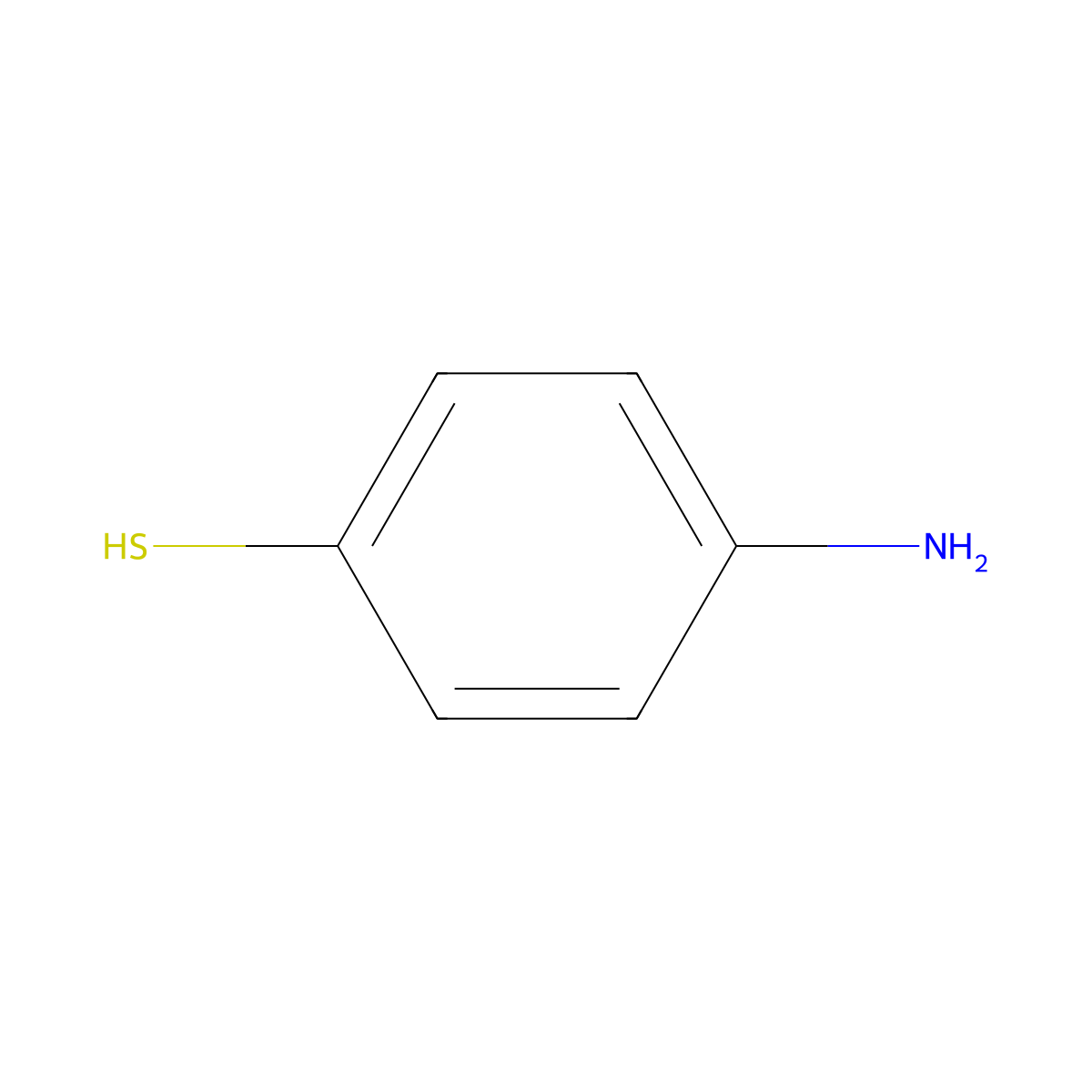 4-Aminothiophenol molecular structure, CAS 1193-02-8