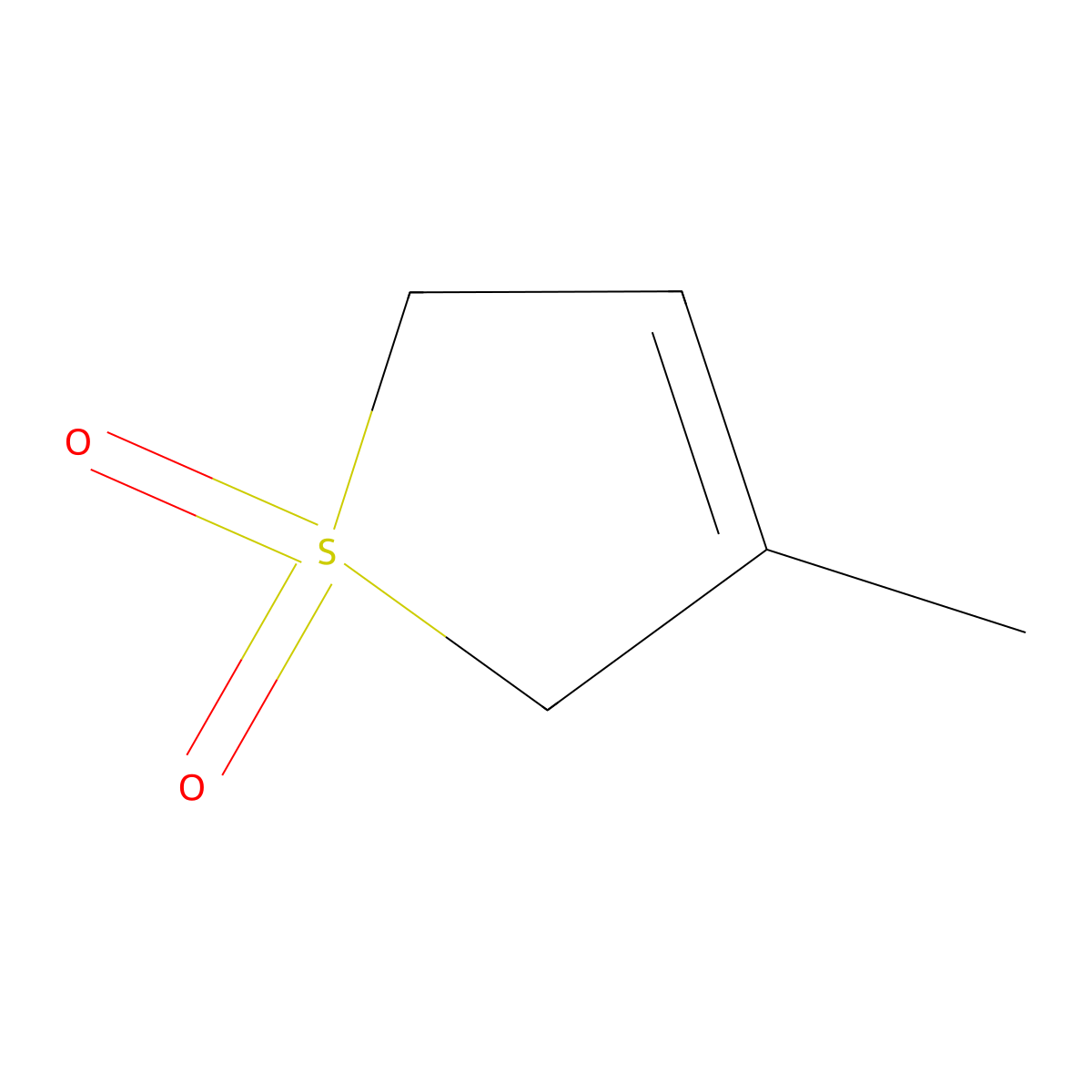 Thiophene, 2,5-dihydro-3-methyl-, 1,1-dioxide molecular structure, CAS 1193-10-8