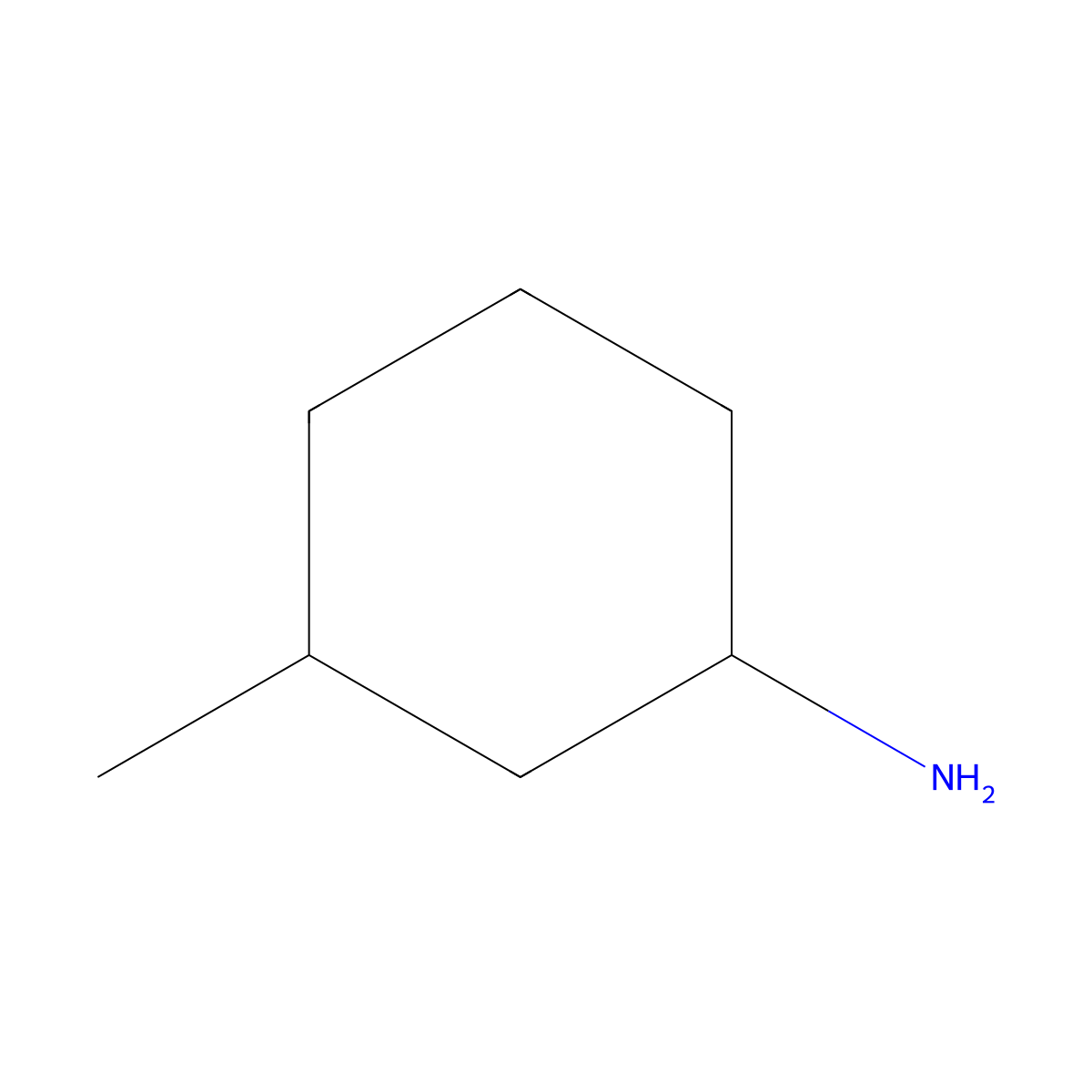 (1R,3S)-3-methylcyclohexan-1-amine molecular structure, CAS 1193-16-4