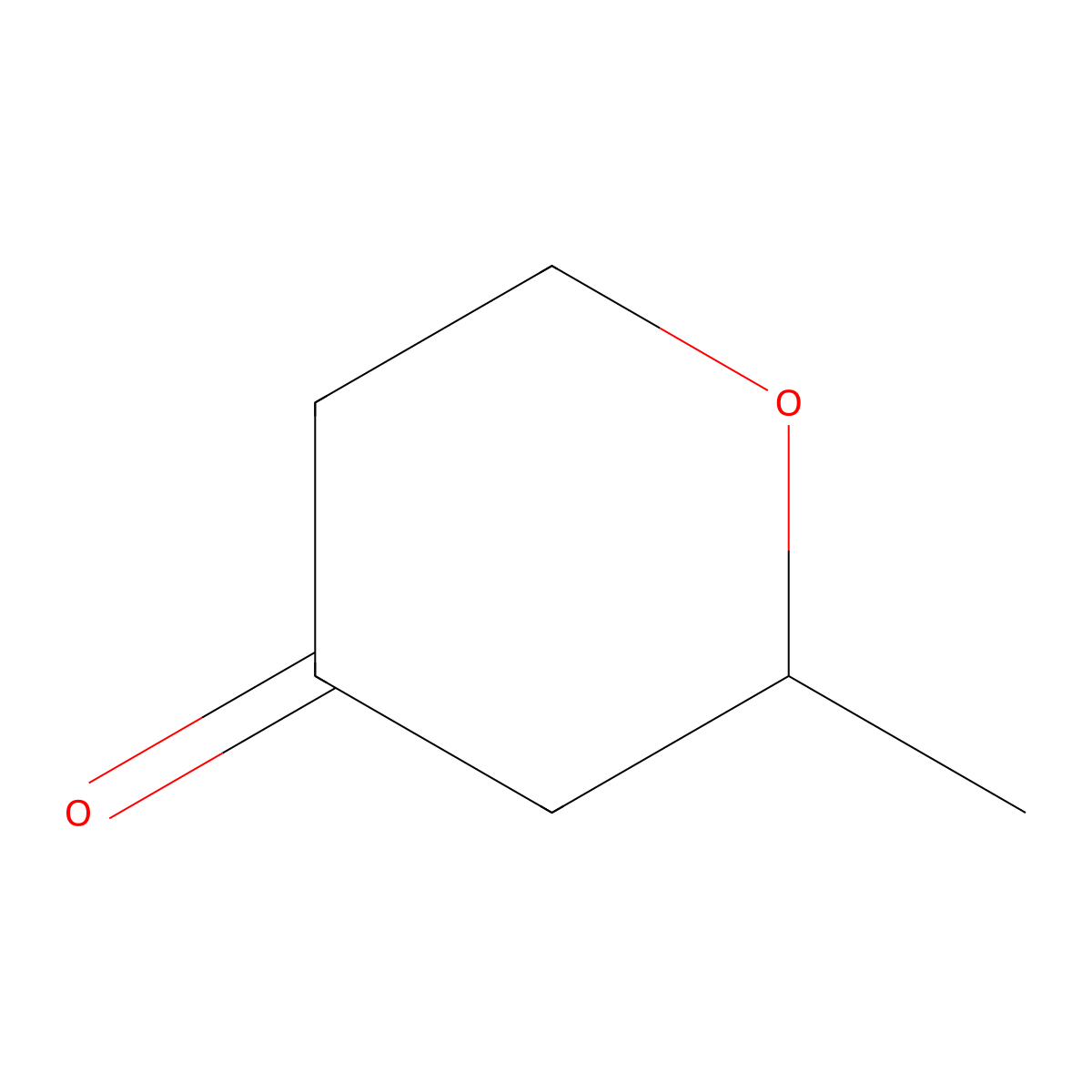 2-Methyltetrahydro-4H-pyran-4-one molecular structure, CAS 1193-20-0