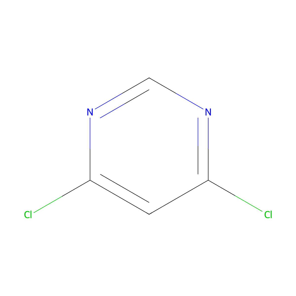 4,6-Dichloropyrimidine molecular structure, CAS 1193-21-1