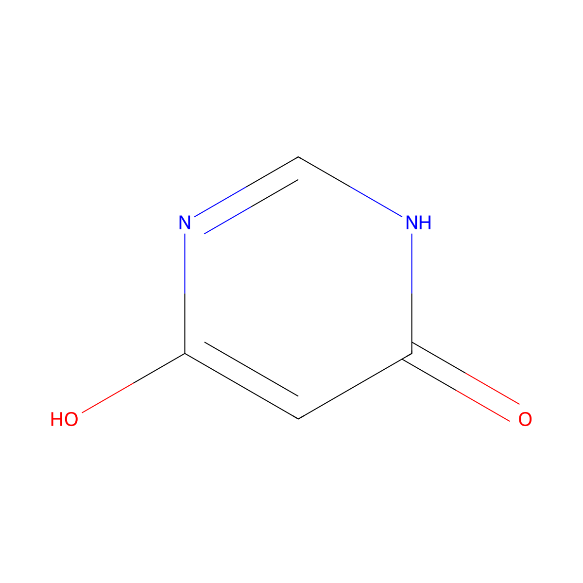 6-Hydroxy-4-pyrimidinone molecular structure, CAS 1193-24-4
