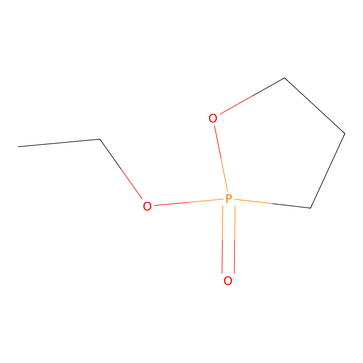 2-Ethoxy-1,2-oxaphospholane 2-oxide molecular structure, CAS 1193-39-1