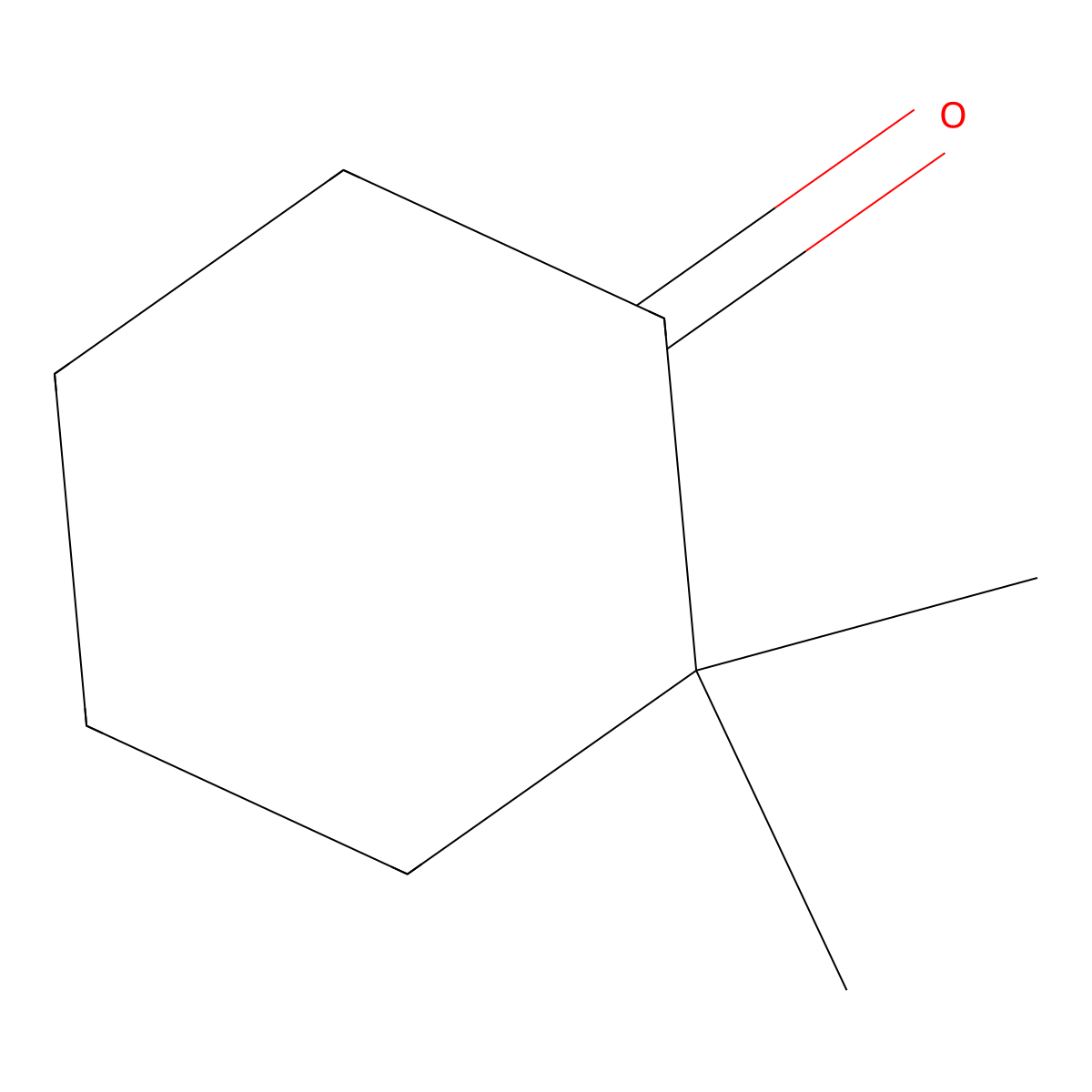 2,2-Dimethylcyclohexan-1-one molecular structure, CAS 1193-47-1