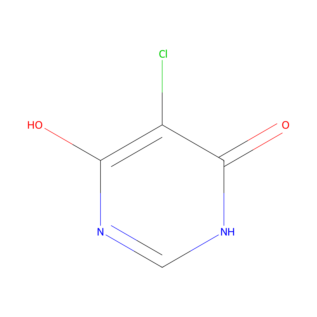 4(3H)-Pyrimidinone, 5-chloro-6-hydroxy- molecular structure, CAS 1193-56-2