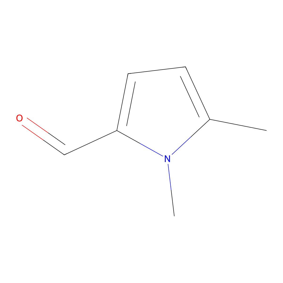 1,5-Dimethyl-1H-pyrrole-2-carbaldehyde molecular structure, CAS 1193-59-5