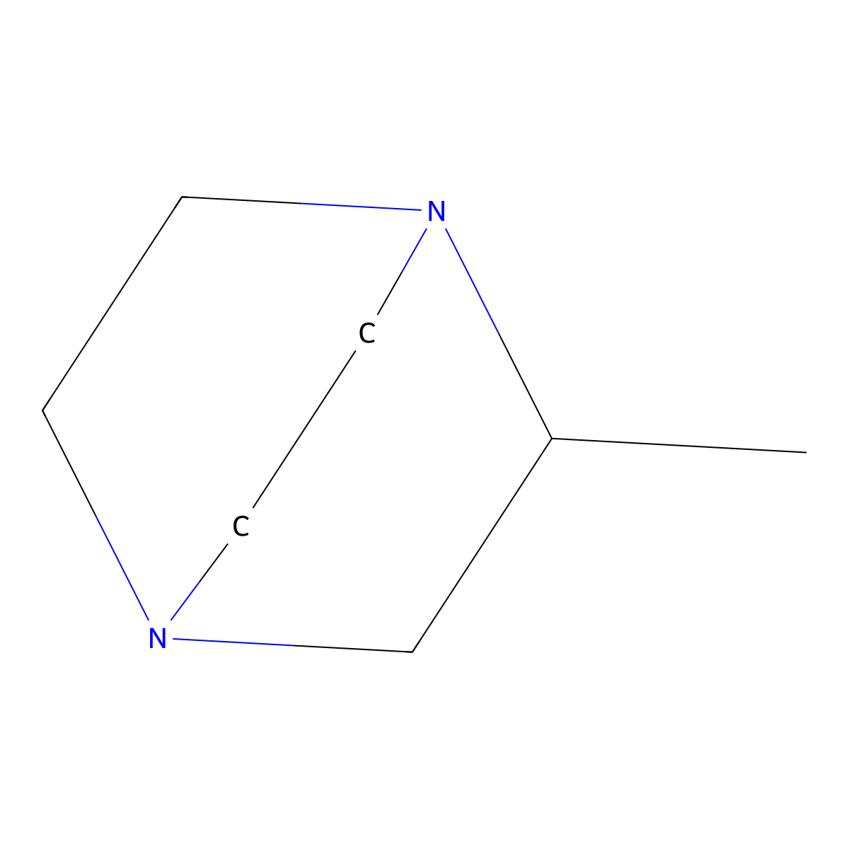 1,4-Diazabicyclo(2.2.2)octane, 2-methyl- molecular structure, CAS 1193-66-4