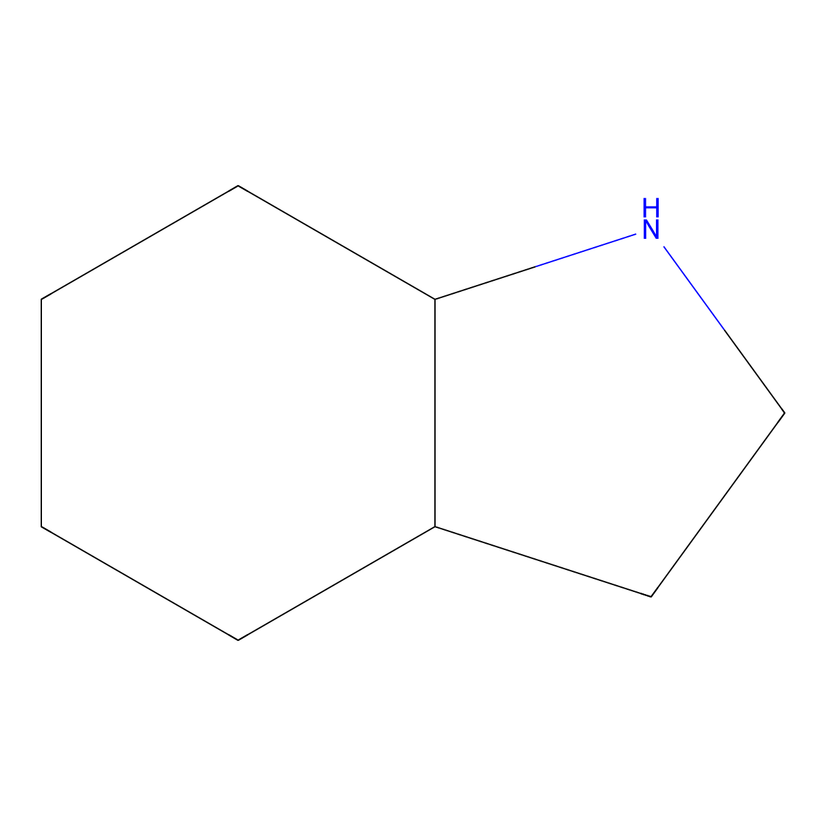 rac-(3aR,7aR)-octahydro-1H-indole molecular structure, CAS 1193-68-6