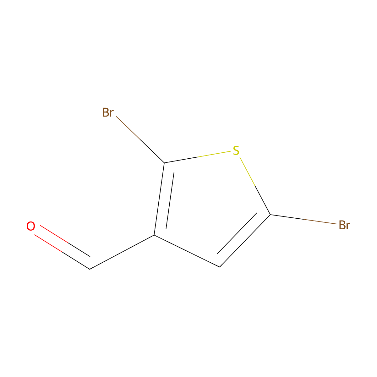 2,5-Dibromothiophene-3-carbaldehyde molecular structure, CAS 1193-69-7