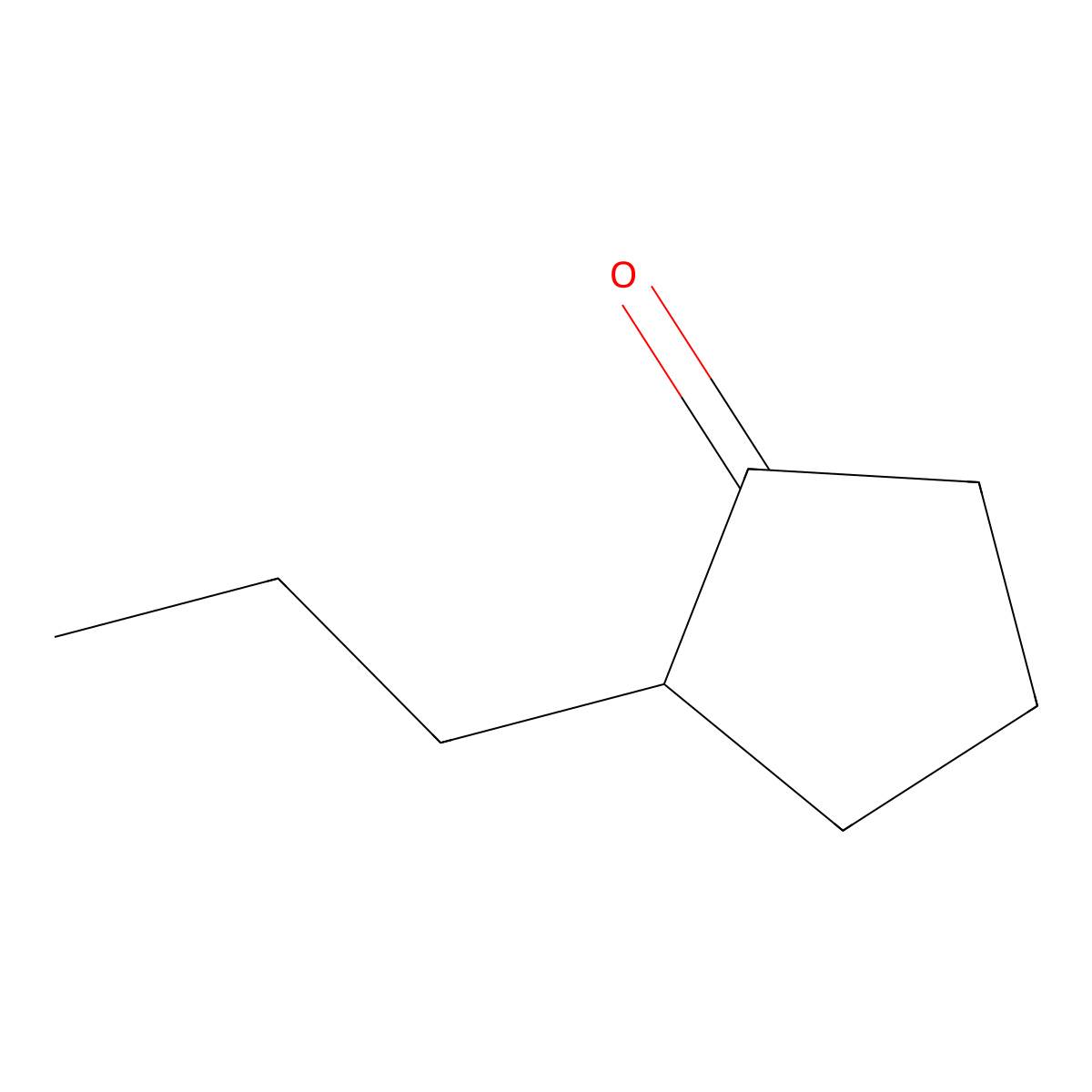 2-Propylcyclopentanone molecular structure, CAS 1193-70-0