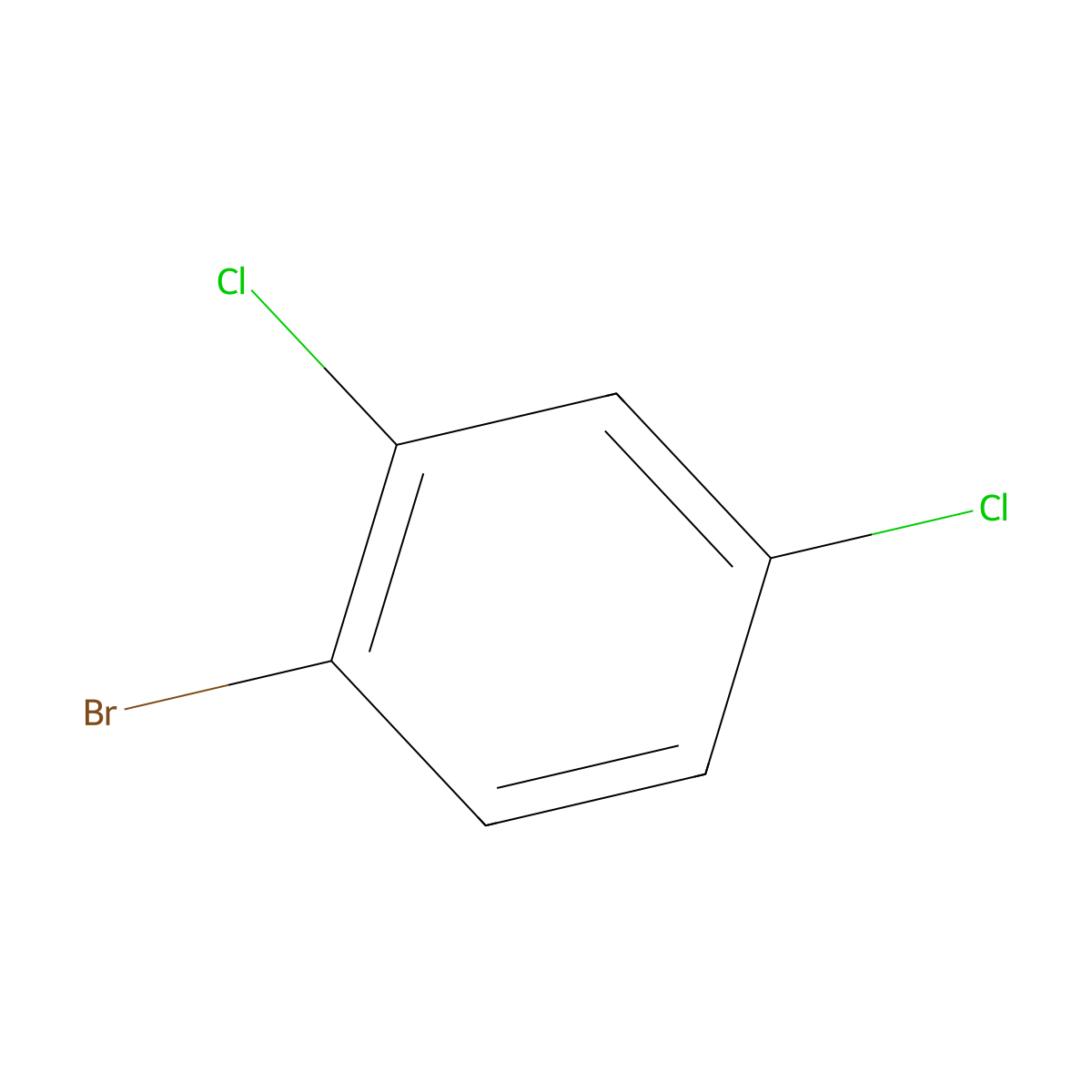 1-Bromo-2,4-dichlorobenzene molecular structure, CAS 1193-72-2