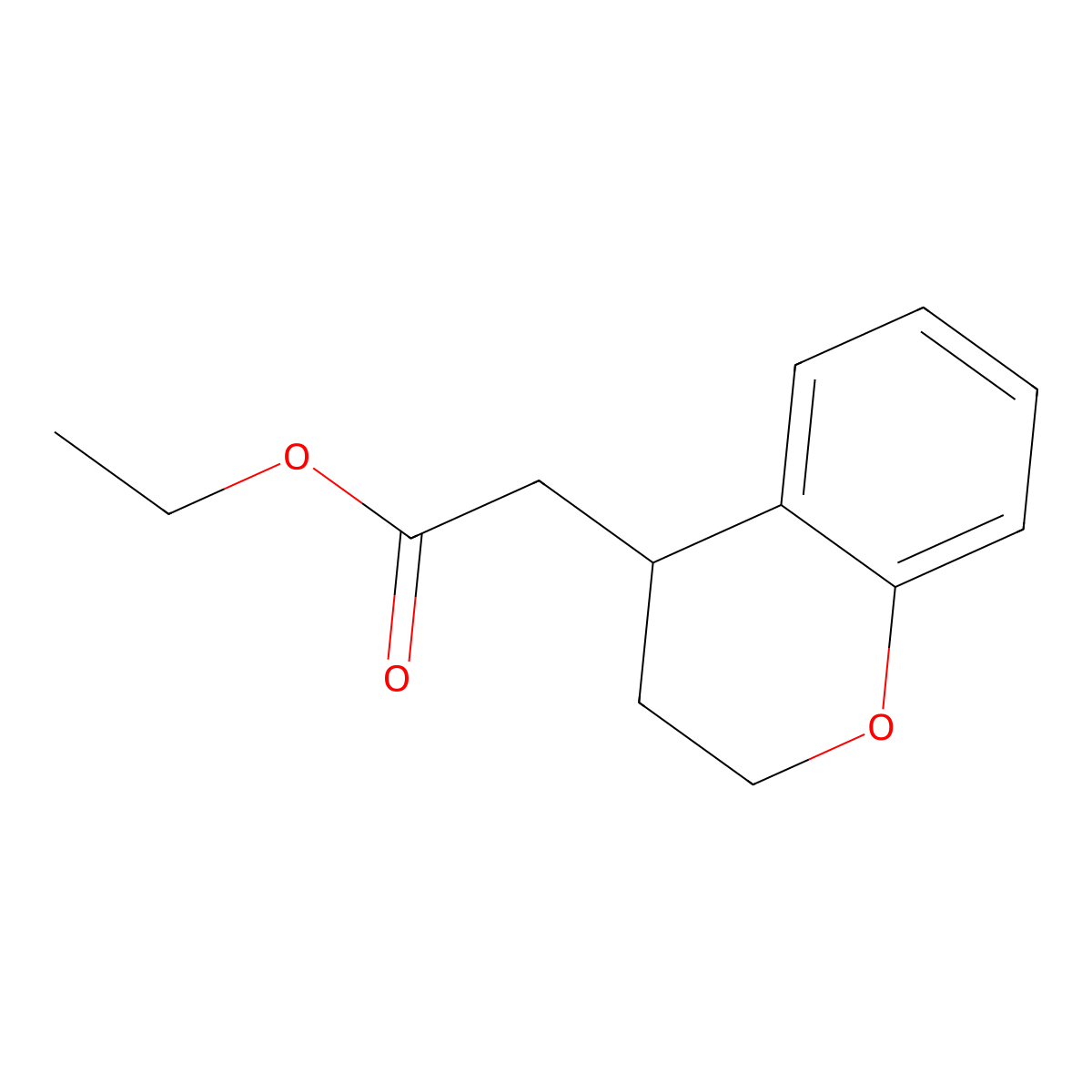 Ethyl 2-(chroman-4-YL)acetate molecular structure, CAS 119304-96-0