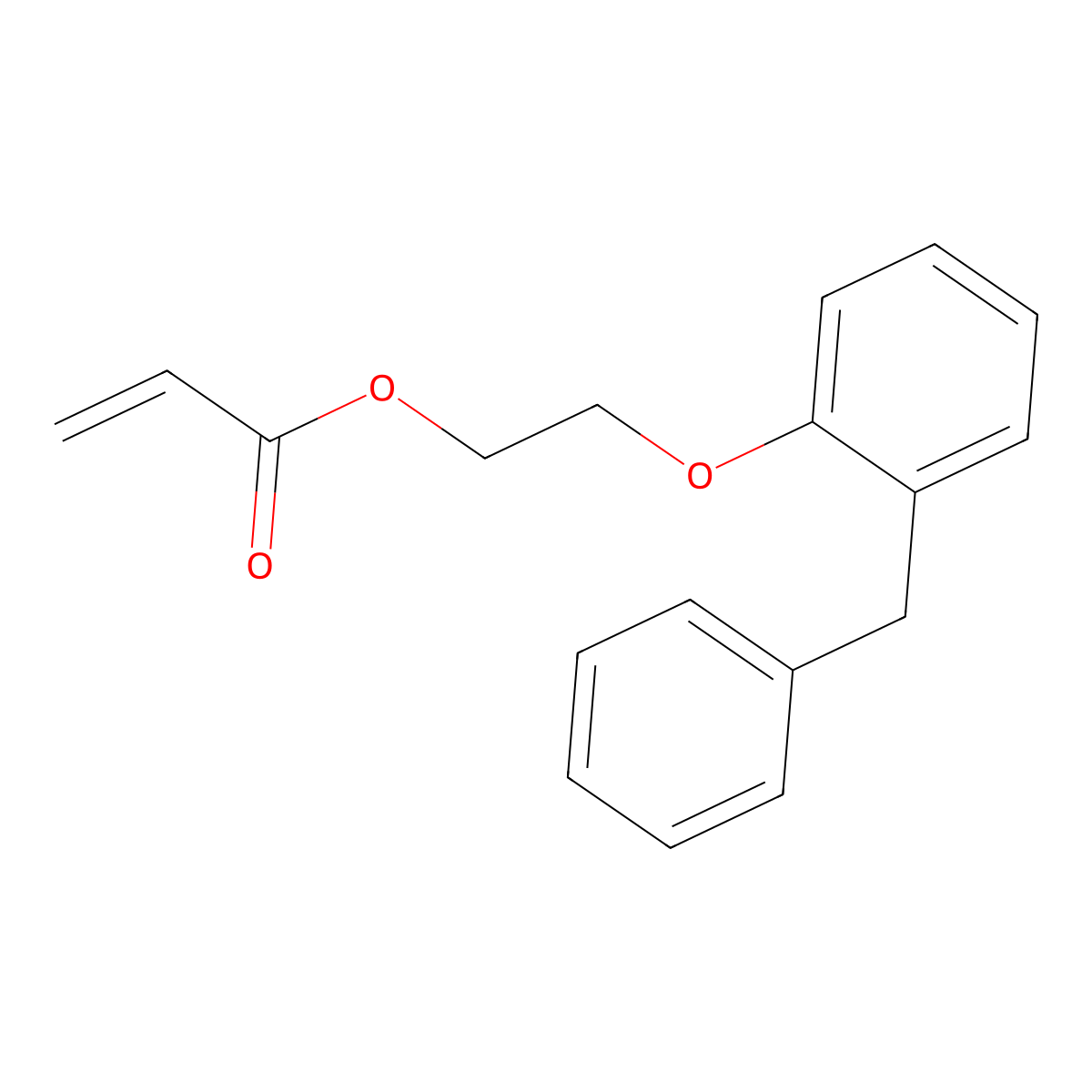 2-(2-Benzylphenoxy)ethyl acrylate molecular structure, CAS 1193170-24-9