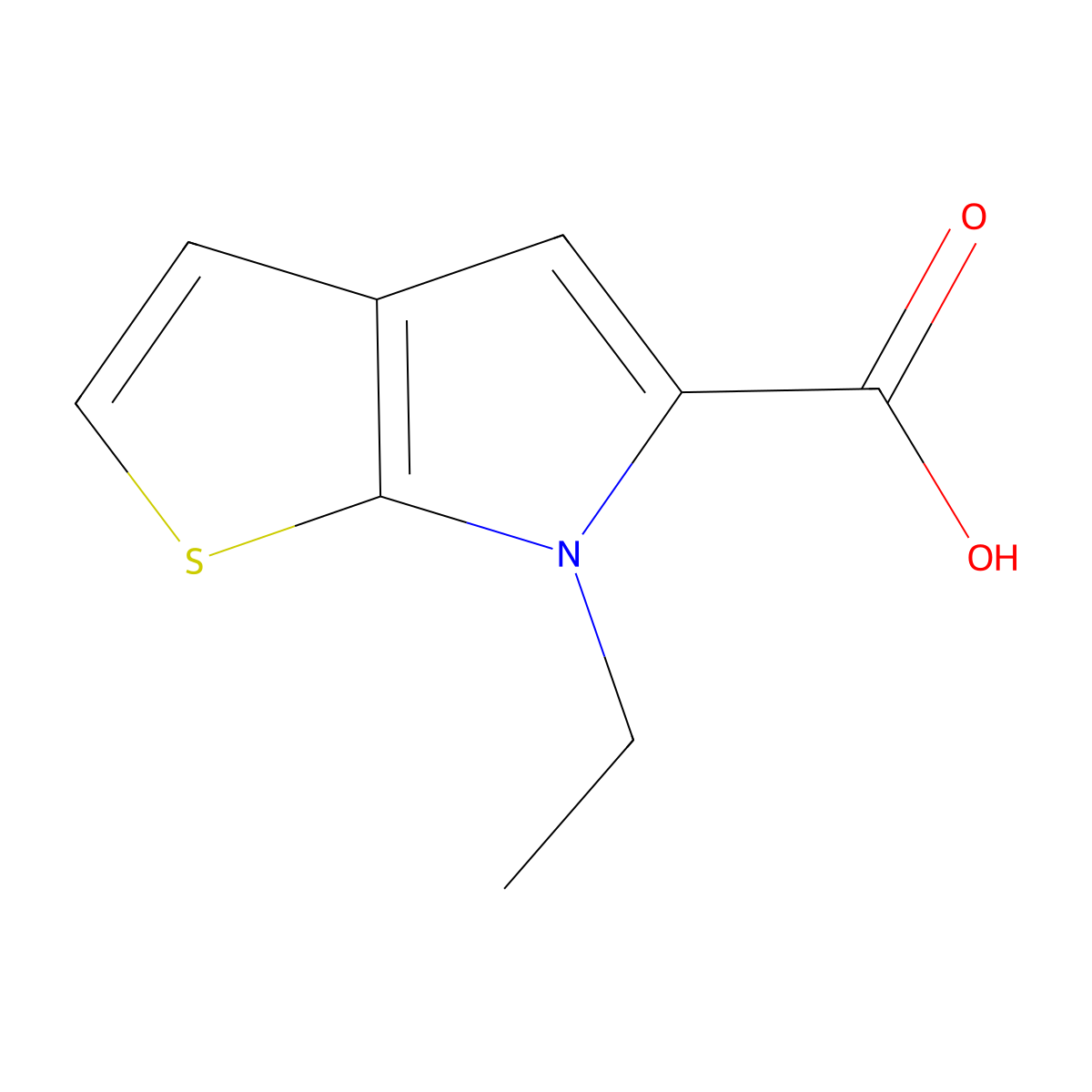 6-Ethyl-6h-thieno[2,3-b]pyrrole-5-carboxylic acid molecular structure, CAS 1193239-17-6