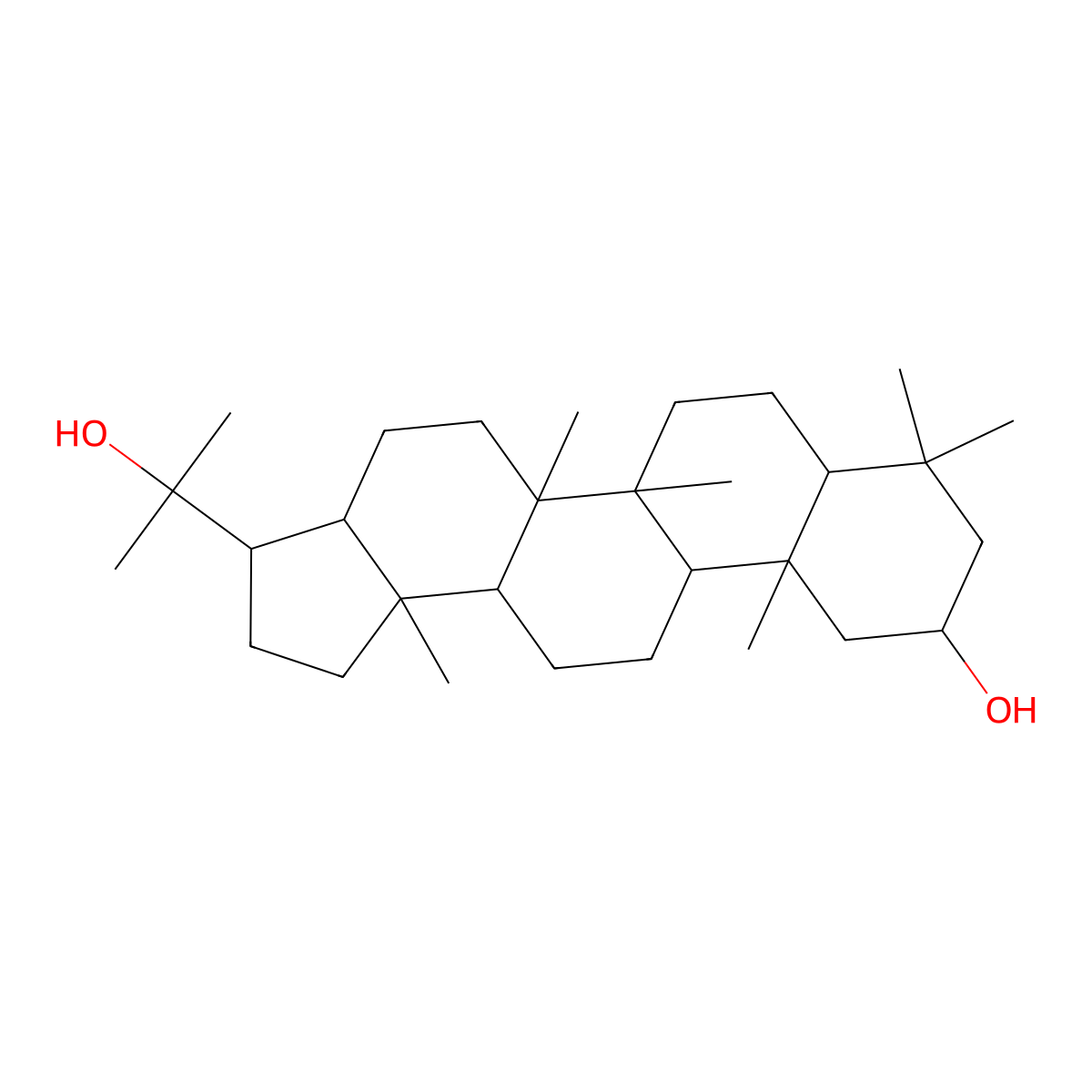 2-Hydroxydiplopterol molecular structure, CAS 1193250-54-2