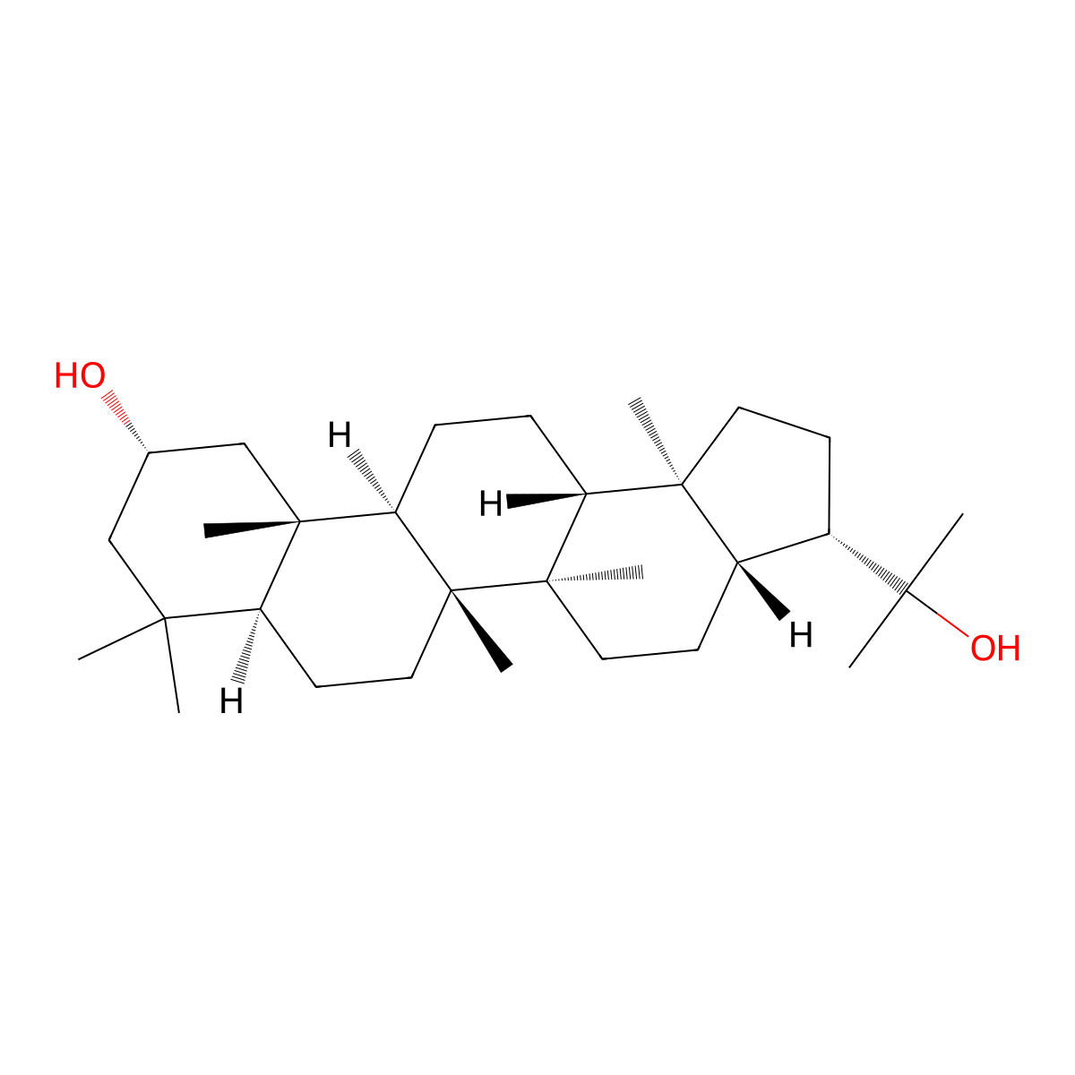 2-Hydroxydiplopterol molecular structure, CAS 1193250-54-2