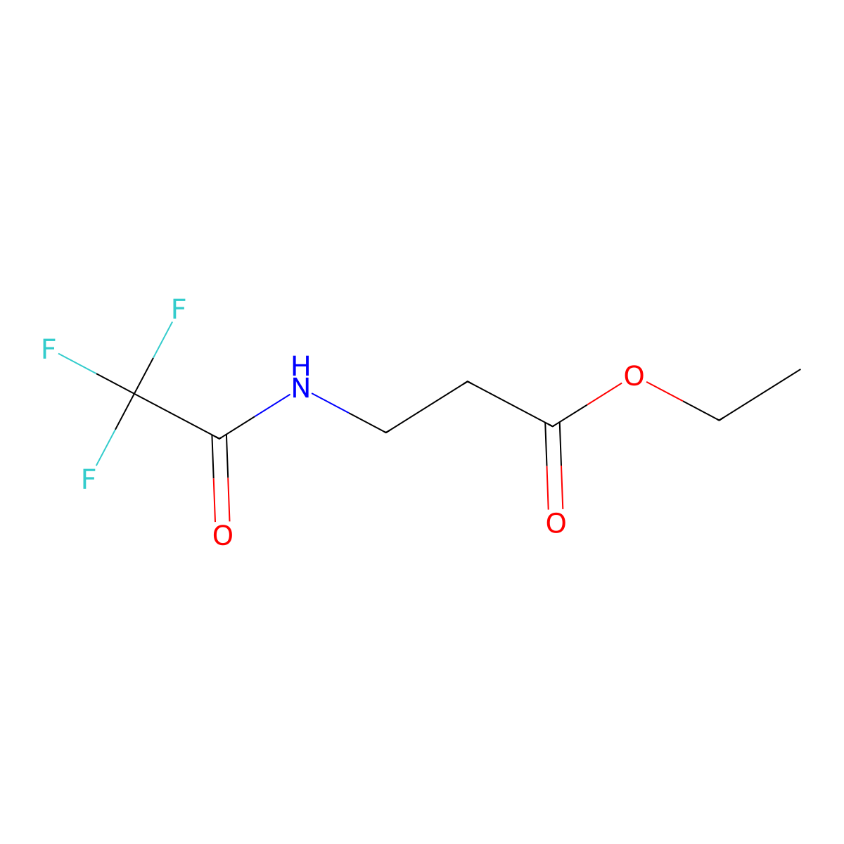 Ethyl 3-(trifluoroacetamido)propanoate molecular structure, CAS 1193376-18-9