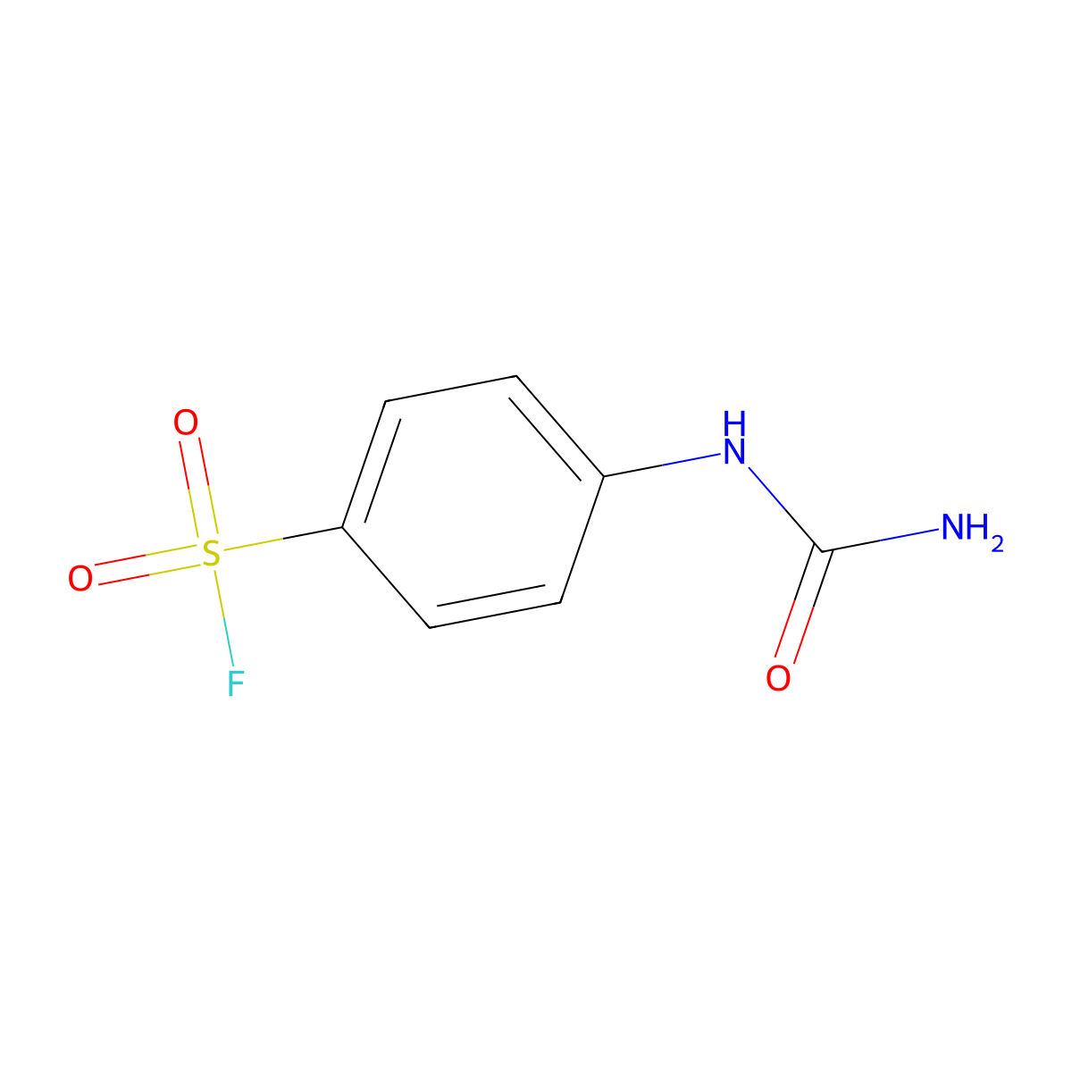 4-(Carbamoylamino)benzene-1-sulfonyl fluoride molecular structure, CAS 1193387-13-1