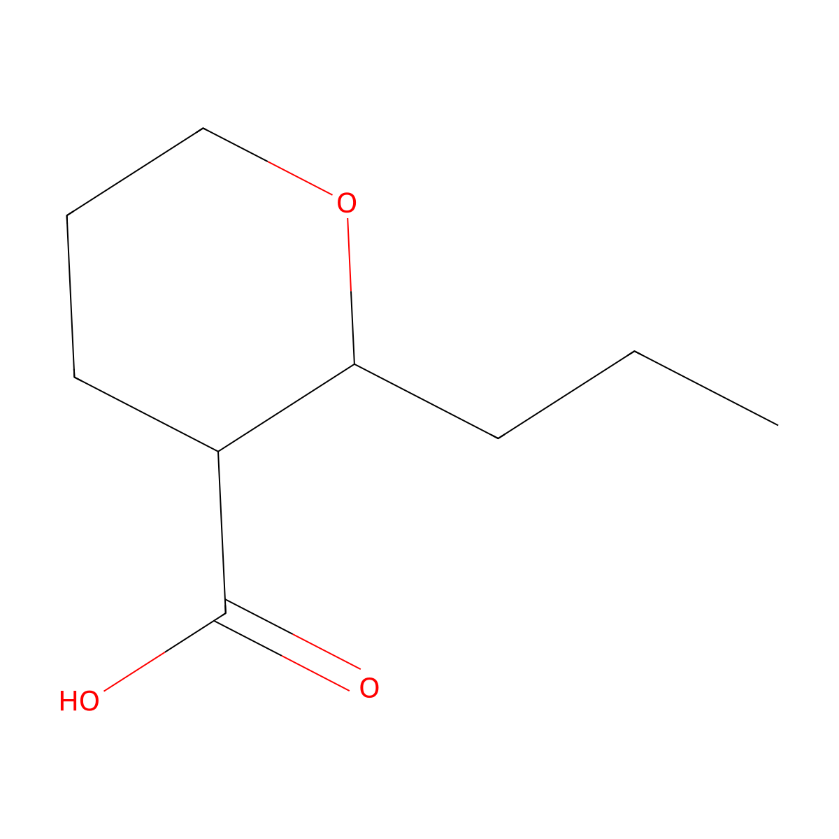 2-Propyloxane-3-carboxylic acid molecular structure, CAS 1193387-36-8