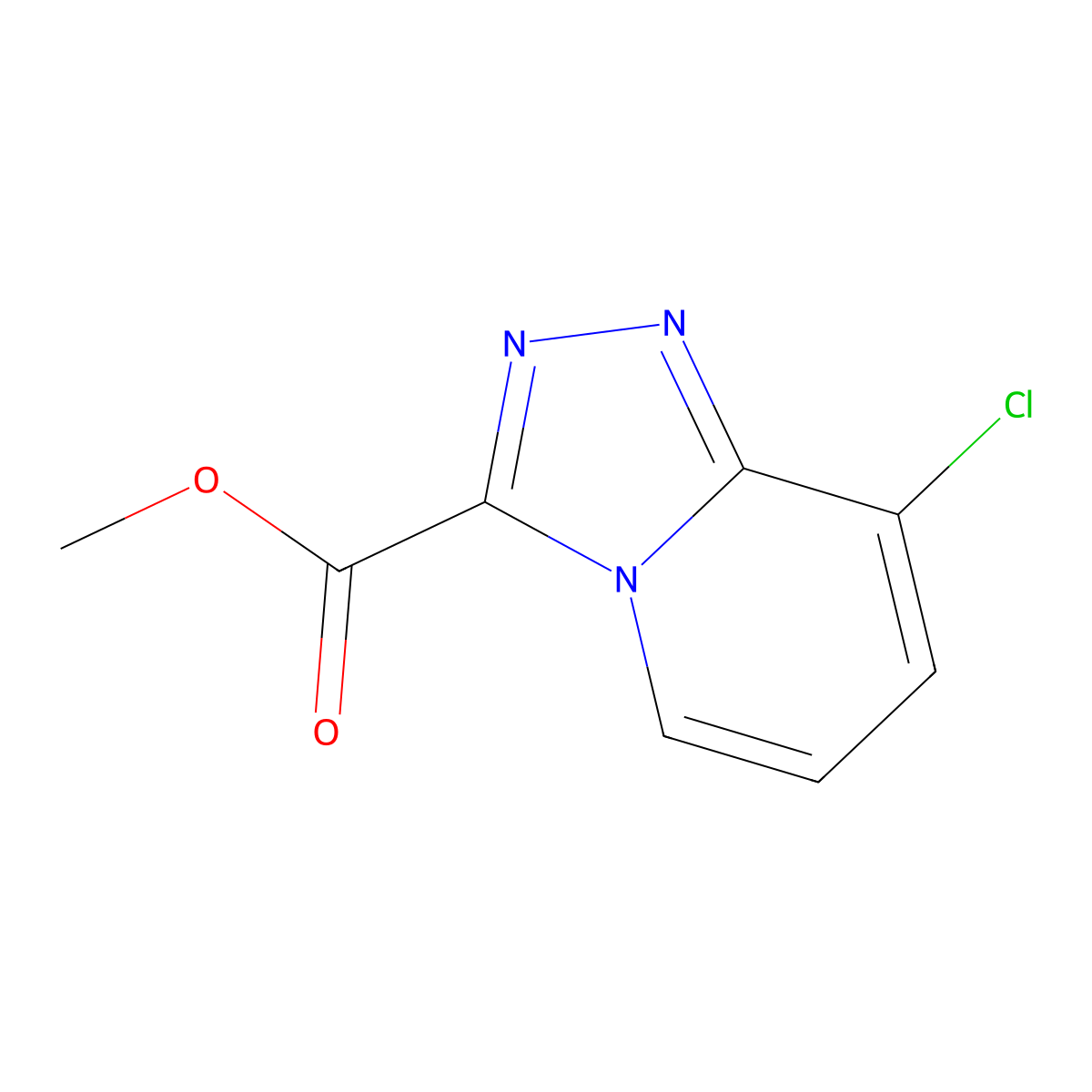 Methyl 8-chloro-[1,2,4]triazolo[4,3-a]pyridine-3-carboxylate molecular structure, CAS 1193387-58-4