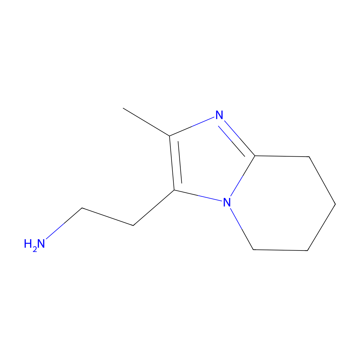 2-{2-methyl-5H,6H,7H,8H-imidazo[1,2-a]pyridin-3-yl}ethan-1-amine molecular structure, CAS 1193387-82-4