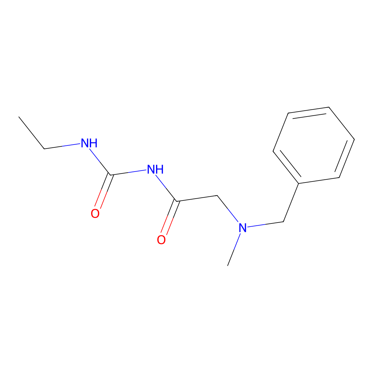1-{2-[Benzyl(methyl)amino]acetyl}-3-ethylurea molecular structure, CAS 1193387-84-6