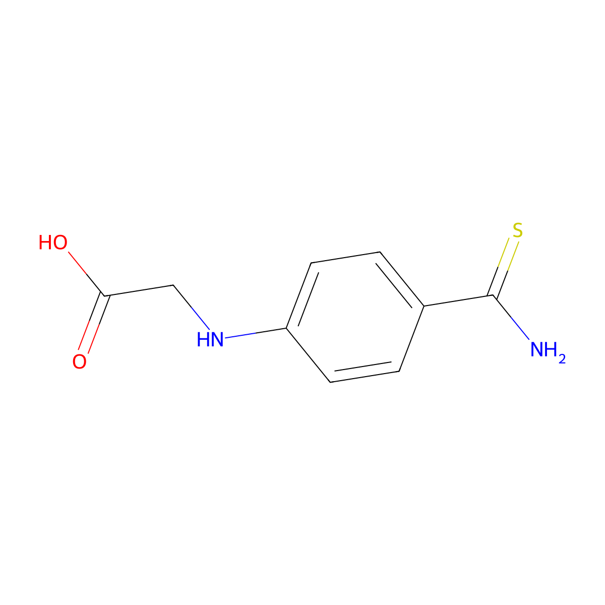 2-[(4-Carbamothioylphenyl)amino]acetic acid molecular structure, CAS 1193387-90-4