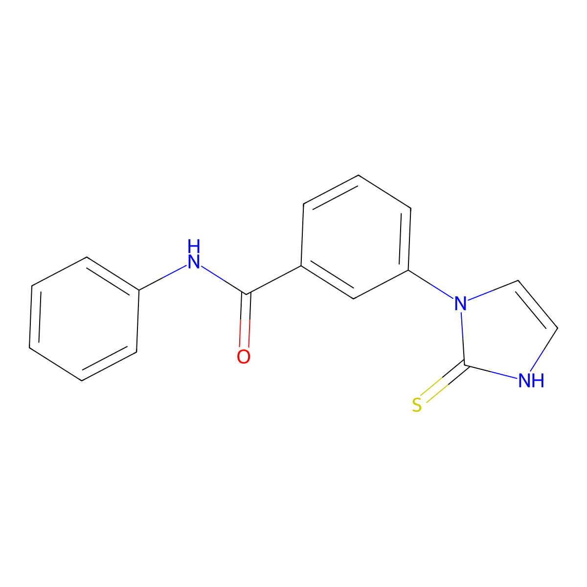 N-phenyl-3-(2-sulfanyl-1H-imidazol-1-yl)benzamide molecular structure, CAS 1193387-91-5