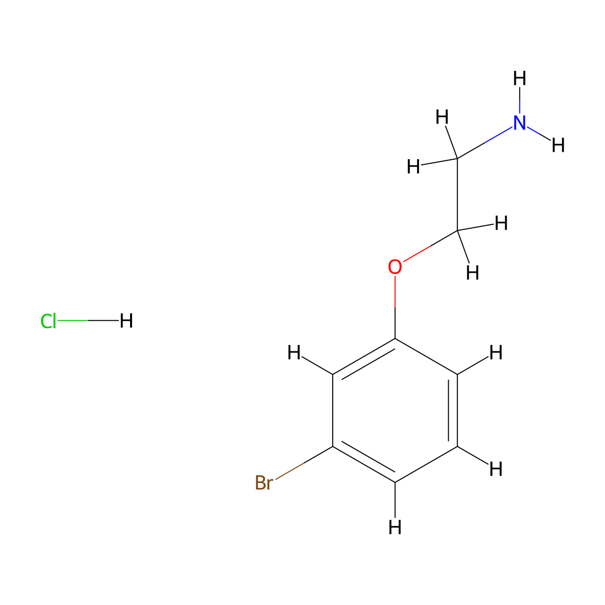 2-(3-Bromophenoxy)ethan-1-amine hydrochloride molecular structure, CAS 1193388-09-8
