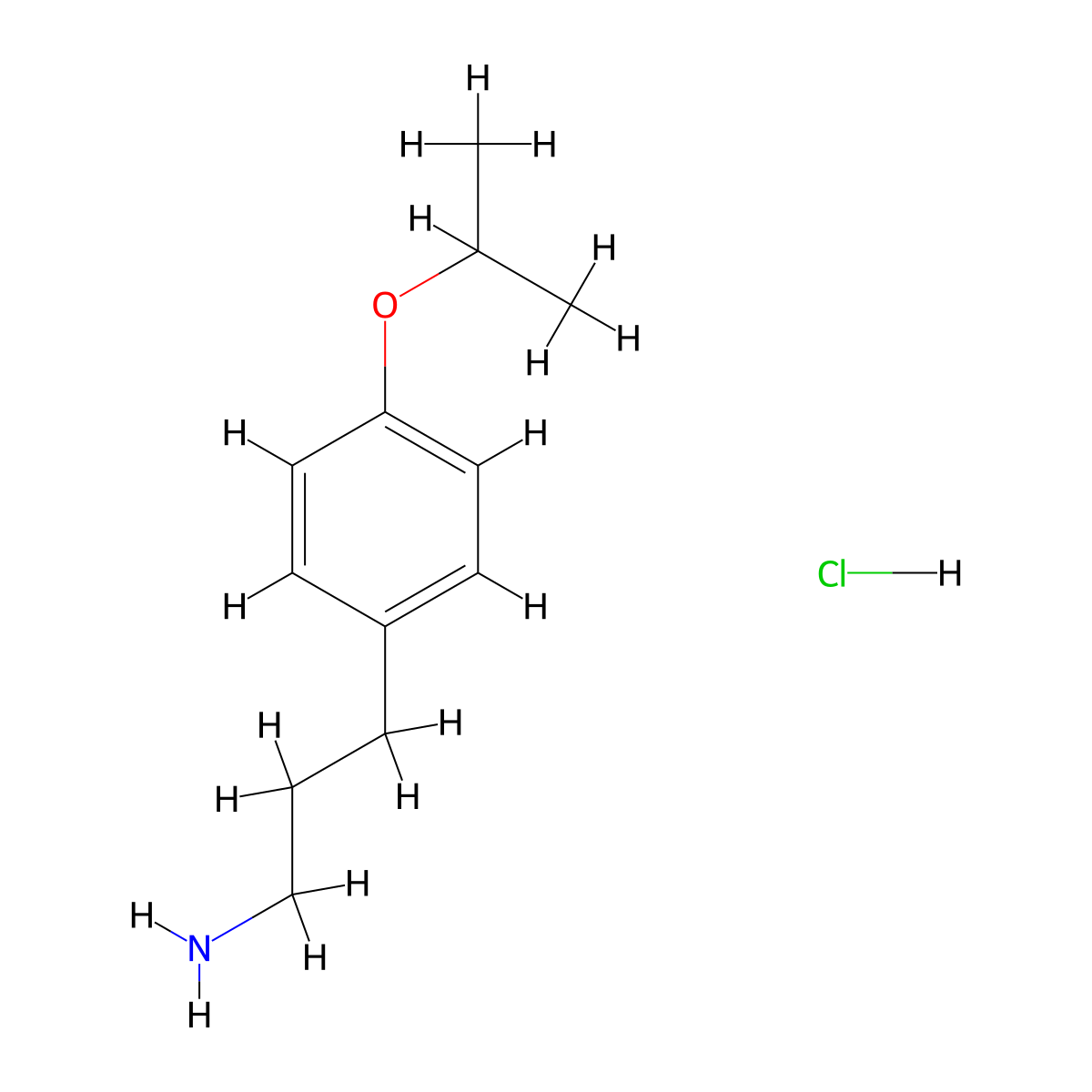 3-(4-(Propan-2-yloxy)phenyl)propan-1-amine hydrochloride molecular structure, CAS 1193388-53-2