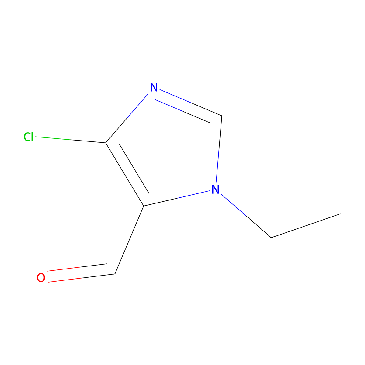 4-chloro-1-ethyl-1H-imidazole-5-carbaldehyde molecular structure, CAS 1193388-57-6