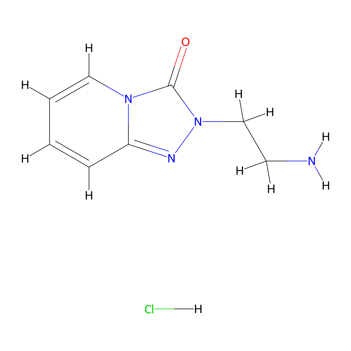 2-(2-aminoethyl)-2H,3H-[1,2,4]triazolo[4,3-a]pyridin-3-one hydrochloride molecular structure, CAS 1193389-09-1