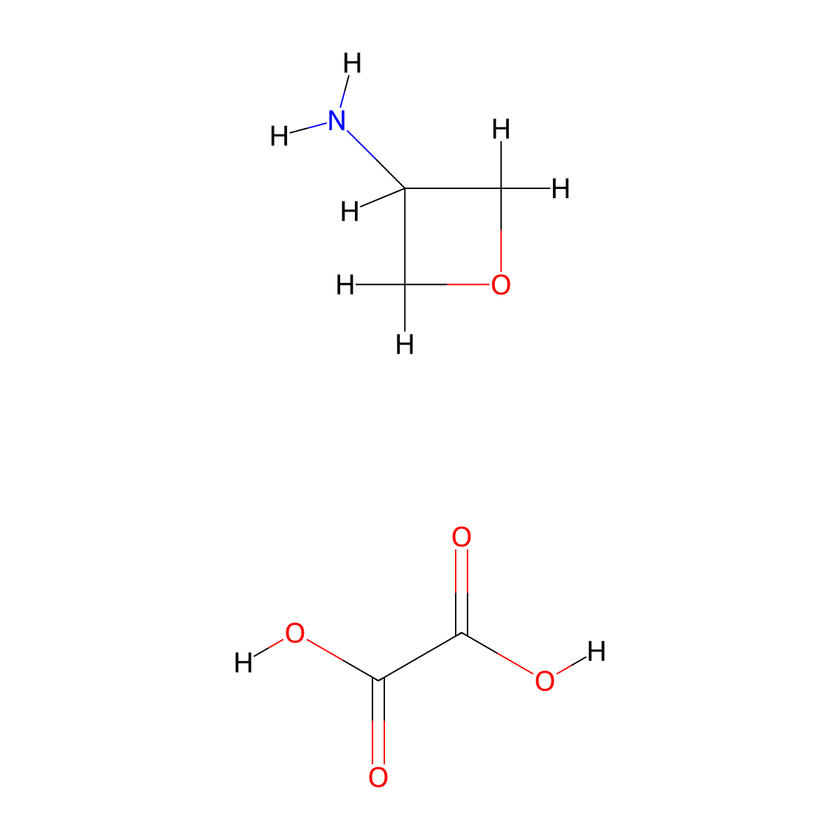 Oxetan-3-amine oxalate molecular structure, CAS 1193389-20-6