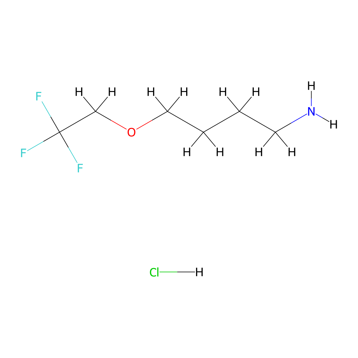 4-(2,2,2-Trifluoroethoxy)butan-1-amine hydrochloride molecular structure, CAS 1193389-27-3