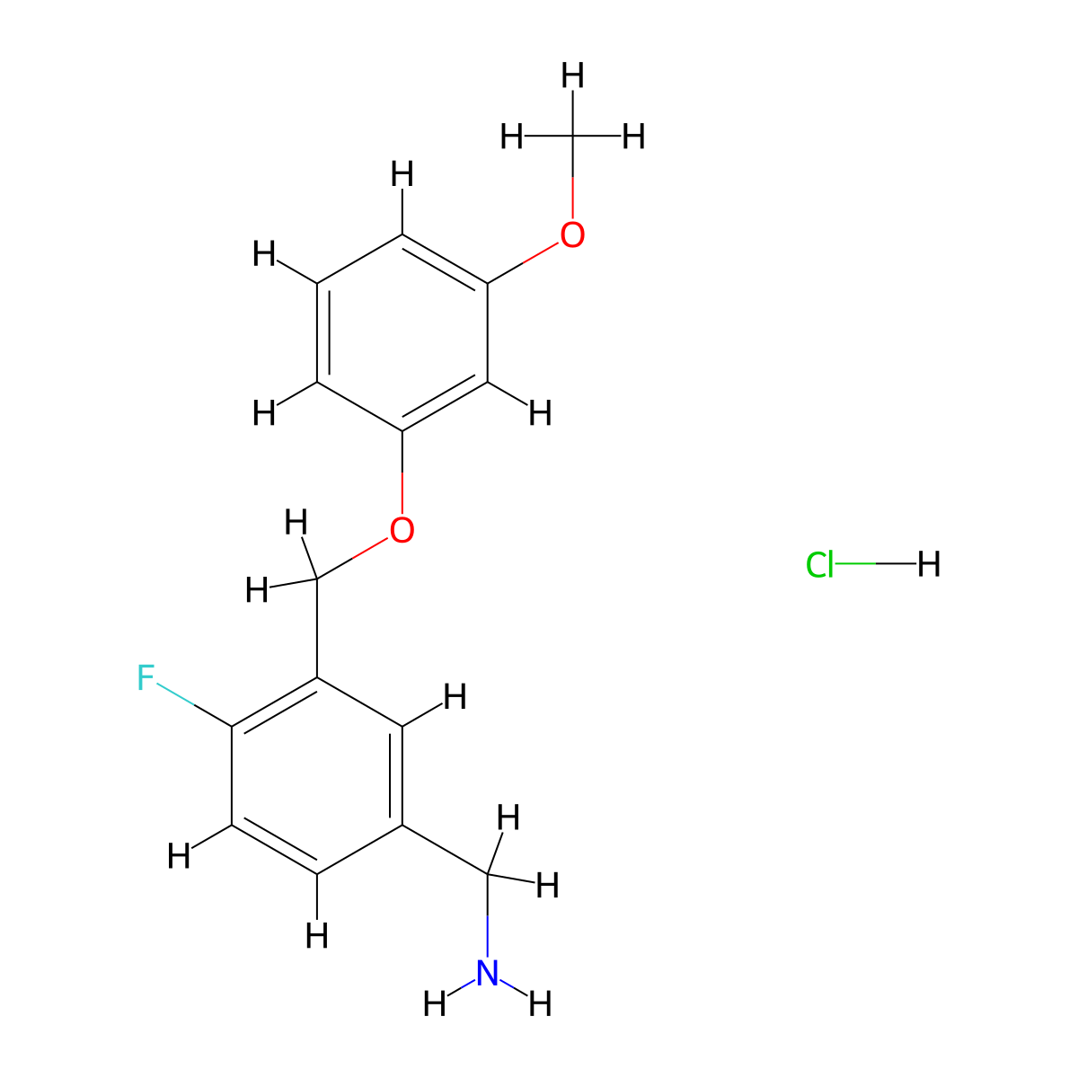 [4-Fluoro-3-(3-methoxyphenoxymethyl)phenyl]methanamine hydrochloride molecular structure, CAS 1193389-53-5
