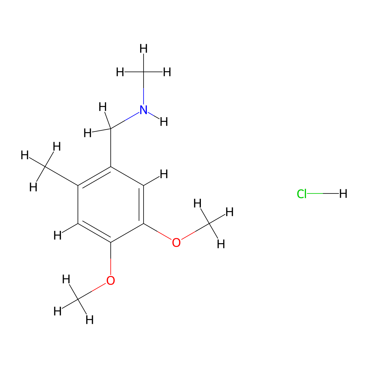 [(4,5-Dimethoxy-2-methylphenyl)methyl](methyl)amine hydrochloride molecular structure, CAS 1193389-62-6