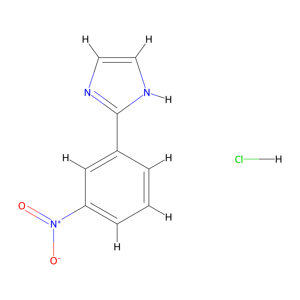 2-(3-nitrophenyl)-1H-imidazole hydrochloride molecular structure, CAS 1193389-94-4