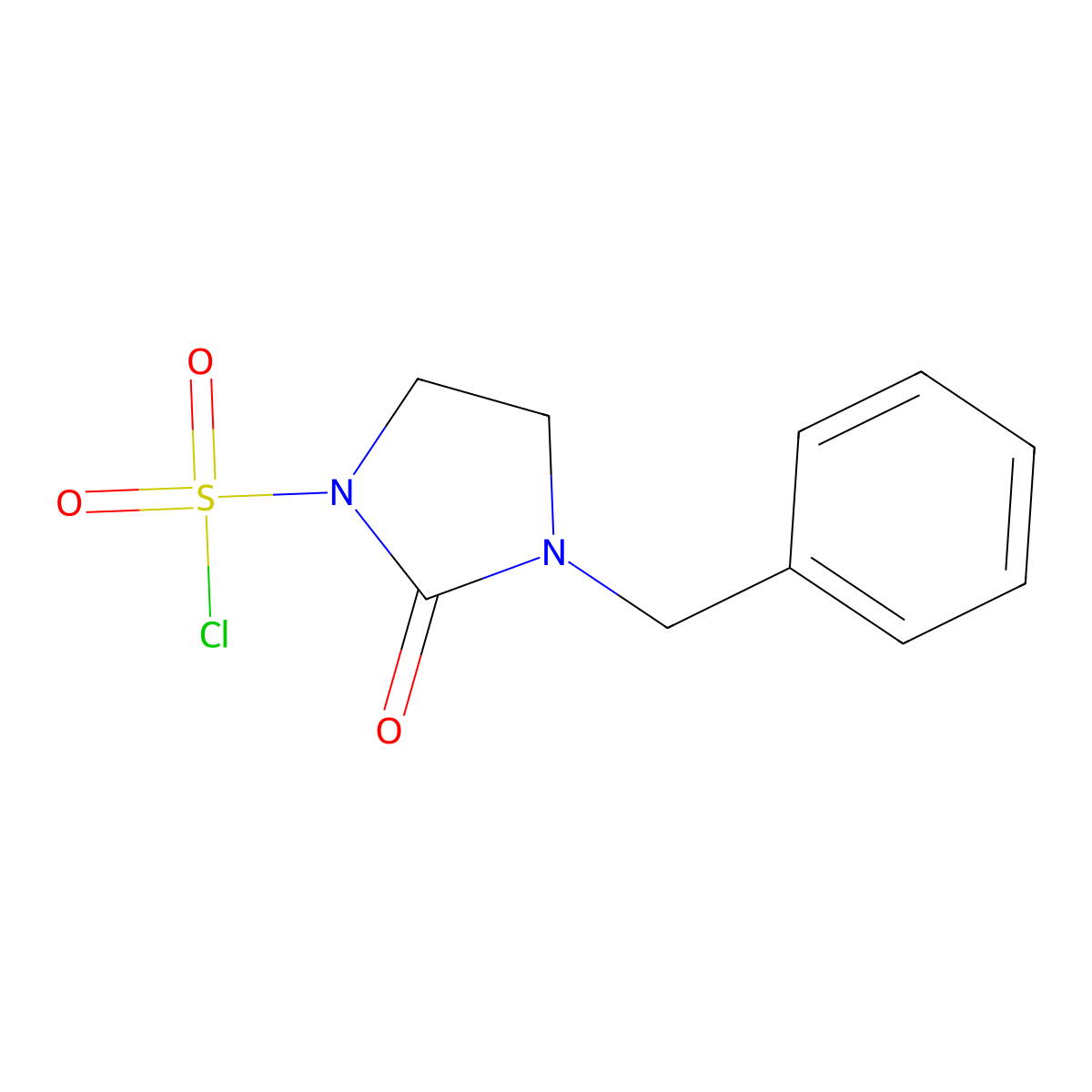 3-Benzyl-2-oxoimidazolidine-1-sulfonyl chloride molecular structure, CAS 1193390-08-7