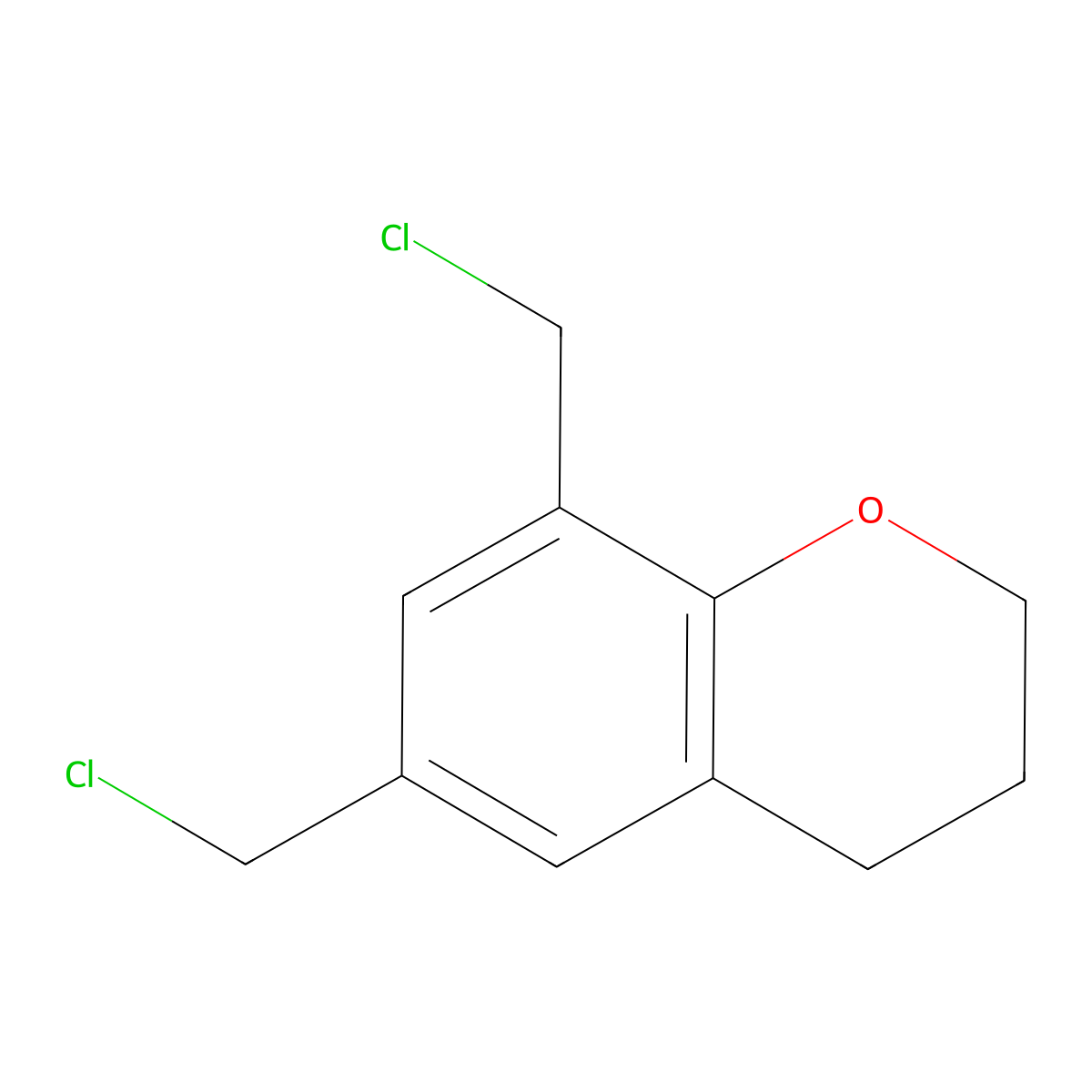 6,8-bis(chloromethyl)-3,4-dihydro-2H-1-benzopyran molecular structure, CAS 1193390-50-9
