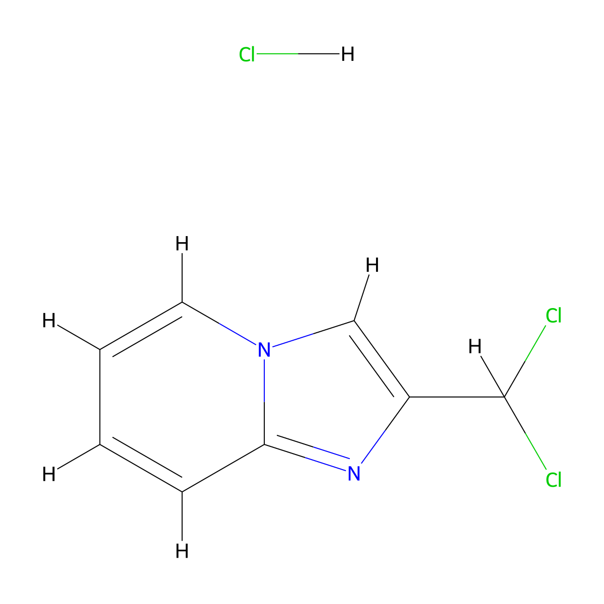 2-(Dichloromethyl)imidazo[1,2-a]pyridine hydrochloride molecular structure, CAS 1193390-60-1