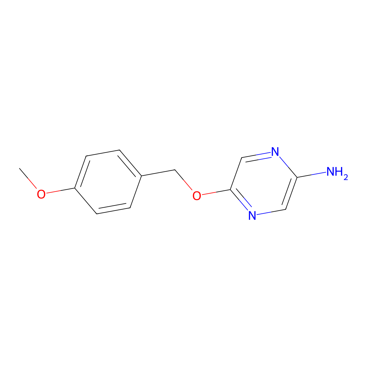 5-(4-Methoxybenzyloxy)pyrazin-2-amine molecular structure, CAS 1193396-04-1