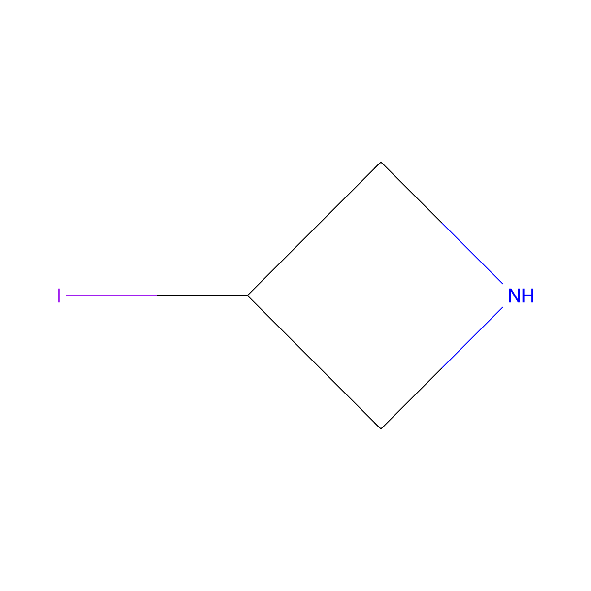 3-Iodoazetidine molecular structure, CAS 1193403-40-5