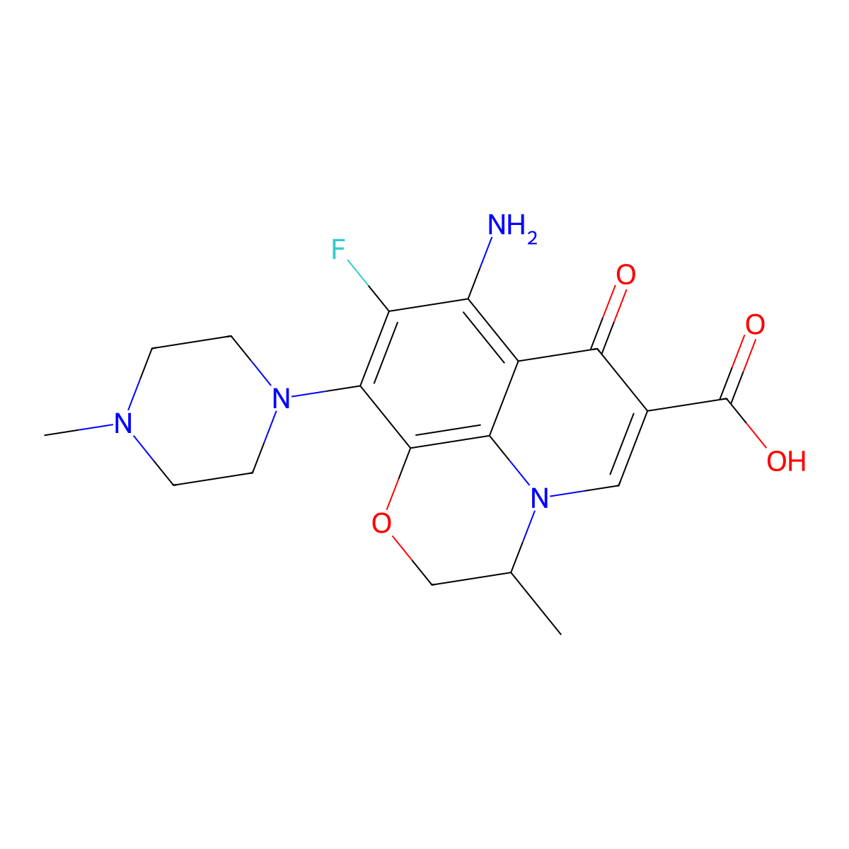 Antofloxacin molecular structure, CAS 119354-43-7