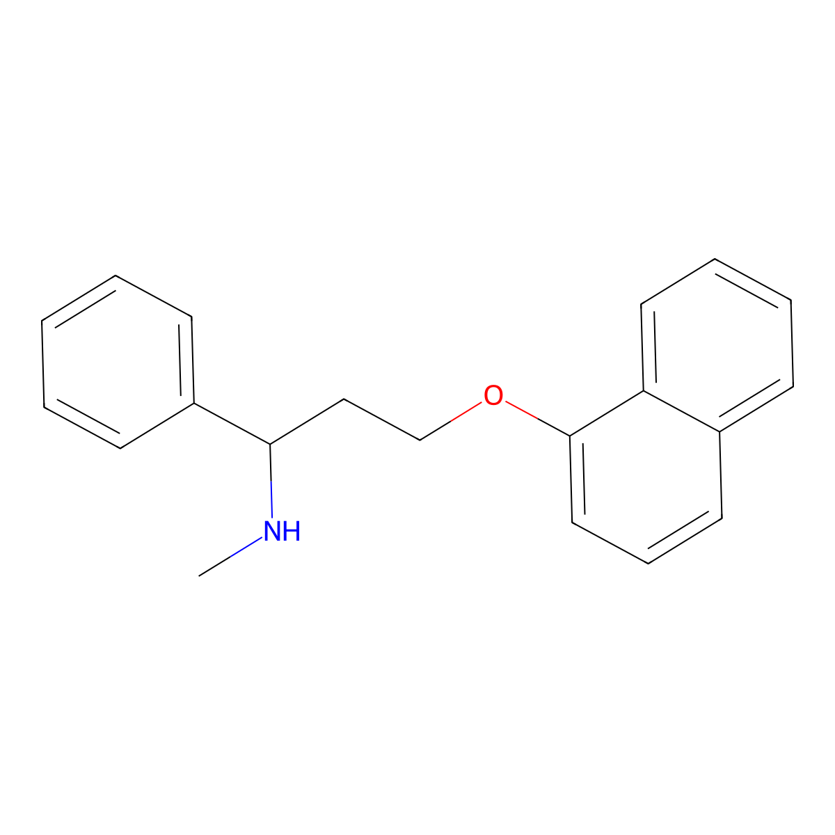 rac N-Demethyl Dapoxetine molecular structure, CAS 119357-18-5